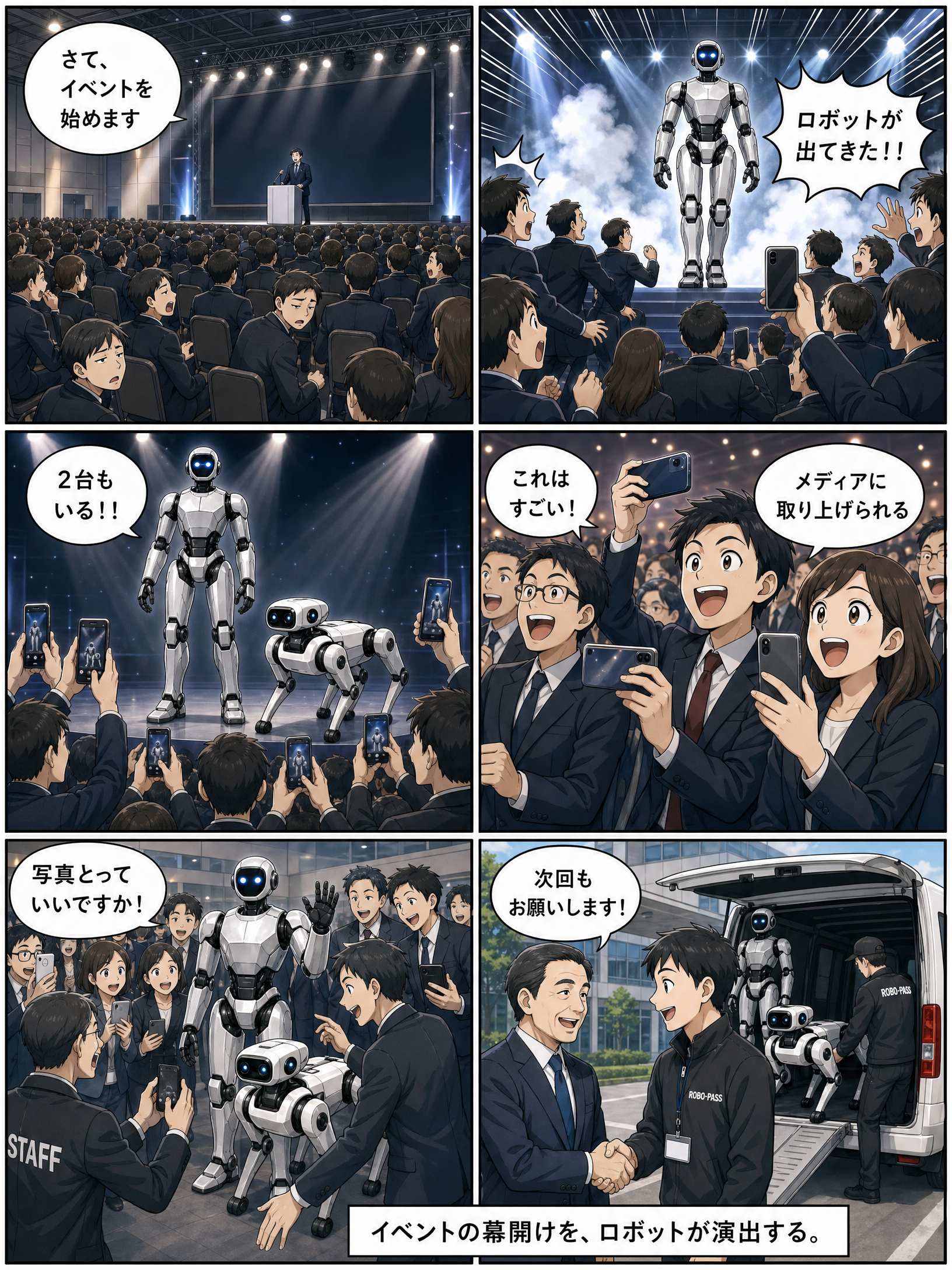圧倒的なイベントオープニング